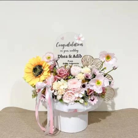 Bloom Box Akrilik Ucapan Wedding Ancol